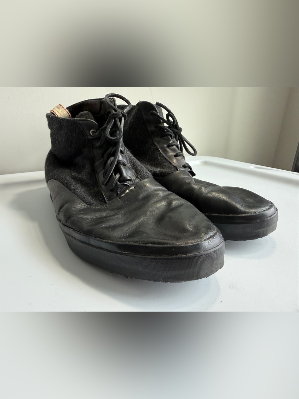 RAG & BONE Black Leather Chukka - Picture 5 of 14